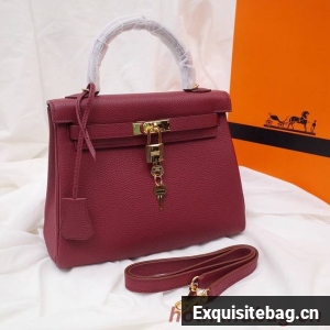 Hermes Kelly Shoulder Bag Original TOGO Leather KY3255 claret