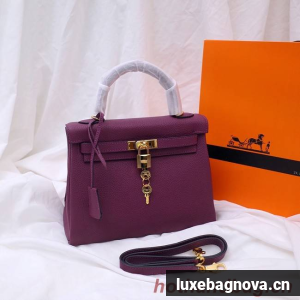 Hermes Kelly Shoulder Bag Original TOGO Leather KY3255 purple