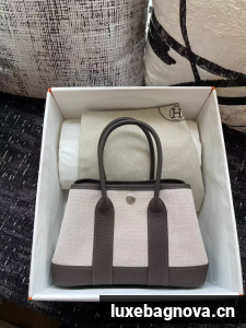 Hermes Mini Garden Party Tote Bags H3673 Gray