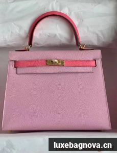 Hermes Original Epsom Leather KEL2578 pink&rose