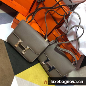 Hermes Original Espom Leather Constance Bag 5333 gray