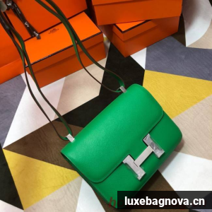 Hermes Original Espom Leather Constance Bag 5333 green