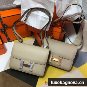 Hermes Original Espom Leather Constance Bag 5333 light gray