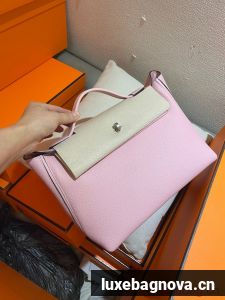 Hermes Original Togo Leather Bag H2424 pink