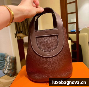 Hermes Original Togo Leather Bag H3602 wine