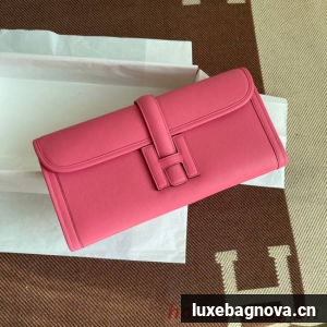 Hermes Original jige swift Leather Clutch 37088 cherry blossoms