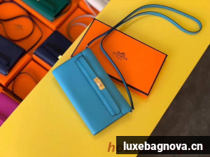 Hermes Original kelly espom leather to go woc Bag H4087 blue