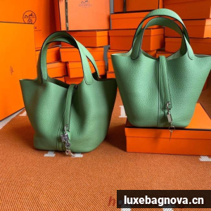 Hermes Picotin Lock Bags Original togo Leather PL3388 light green