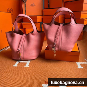 Hermes Picotin Lock Bags Original togo Leather PL3388 pink