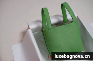 Hermes Picotin Lock PM Bags Togo Leather H5599 green