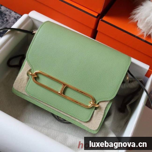 Hermes Roulis 19cm Evercolor 9D H9003 light green&Gold