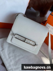 Hermes Roulis 19cm Evercolor 9D H9003 white&Silver