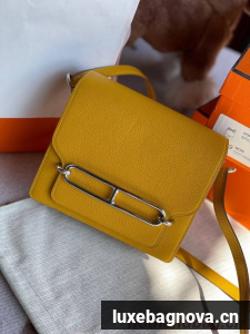 Hermes Roulis 19cm Evercolor 9D H9003 yellow&Silver