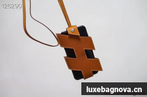 Hermes iPhone 11 pro Case Bag Original Leather H6698 Brown