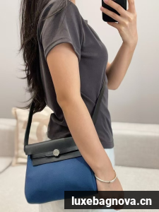 Hermes mini Herbag 20CM Original Canvas Leather & Calfskin 48888-1