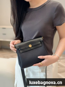 Hermes mini Herbag 20CM Original Canvas Leather & Calfskin 48888-4