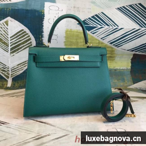 Hermes original Kelly Epsom Leather KL32 green