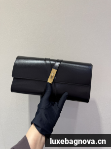 Hermes swift Leather Clutch 37568 black