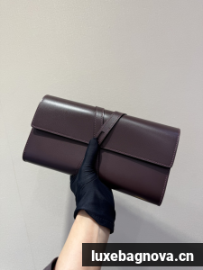 Hermes swift Leather Clutch 37568 burgundy