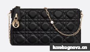 MISS DIOR MIDI MINI BAG black Cannage Lambskin S6006ONM