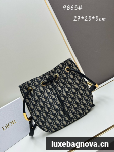 Medium Dior Nolita Bag Blue Dior Oblique Embroidery M2312UN