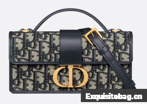 Miss Montaigne Mini Bag Blue Dior Oblique Jacquard S2356UTZQ