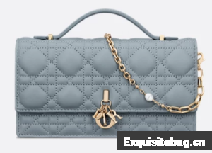 My Dior Mini Bag Cannage Lambskin S0980ONMJ Cloud Blue