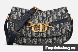 Small CD Besace Bag Blue Dior Oblique Jacquard M9380UTZ