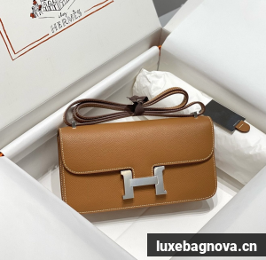 Hermes Original Espom Leather Constance Bag 5338 brown
