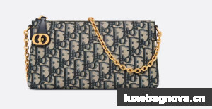 30 MONTAIGNE DIOR MIDI MINI BAG Blue Dior Oblique Jacquard S2320UTZ 30 MONTAIGNE DIOR MIDI MINI BAG Blue Dior Oblique Jacquard S2320UTZ