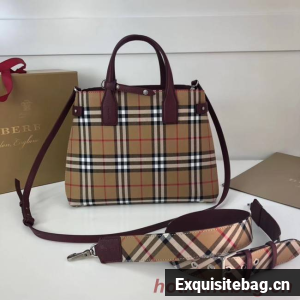 BURBERRY Medium Banner tote bag 3835 Burgundy