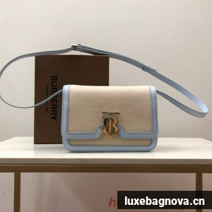 BurBerry Leather Shoulder Bag 80146 light blue