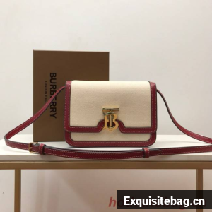 BurBerry Leather Shoulder Bag 80146 red