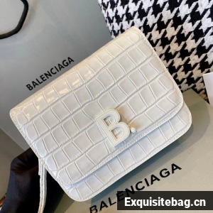 BurBerry Leather Shoulder Bag 80195 white