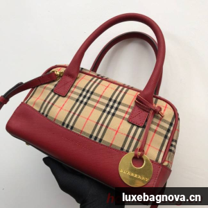 BurBerry Leather Shoulder Bag 90111 red