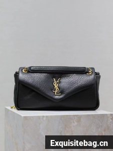 SAINT LAUREN CALYPSO IN PLUNGED LAMBSKIN 734153 black