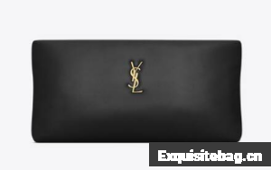 SAINT LAURENT CALYPSO LONG POUCH IN LAMBSKIN 774062 black
