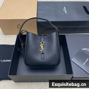 SAINT LAURENT LE 5 A 7 MINI HOBO BAG 809461 black