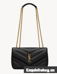 SAINT LAURENT LOULOU SMALL IN MATELASSE LAMBSKIN 801437 black