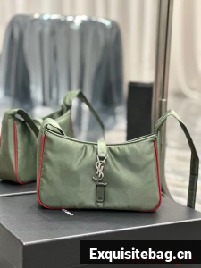 SAINT LAURENT Nylon Shoulder Bag Y988228 green