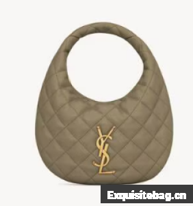 Saint Laurent ICARINO in quilted nappa 851689 STRONG MOSS