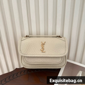 Saint Laurent NIKI small in grained lambskin 633178 BLANC VINTAGE