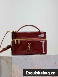 Saint Laurent Original Patent Leather Bag 7429233 Dark Red Wine