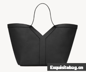 Saint Laurent Y TOTE IN LEATHER 817602 BLACK