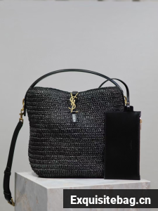 Yves Saint Laurent LE 37 IN RAFFIA 742828 BLACK