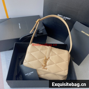 SAINT LAUREN LE 57 HOBO SHOULDER BAG IN QUILTED LAMBSKIN 698567 apricot