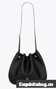 SAINT LAUREN PARIS VII LARGE FLAT HOBO BAG IN SMOOTH LEATHER 697941 black