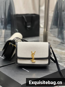 SAINT LAUREN SOLFERINO MEDIUM SATCHEL IN BOX SAINT LAURENT LEATHER 634307 black