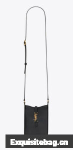SAINT LAURENT LE 5 A 7 MINI VERTICAL IN SHINY LEATHER 7352142 black
