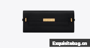 SAINT LAURENT MANHATTAN CLUTCH IN BOX SAINT LAURENT LEATHER 695949 black